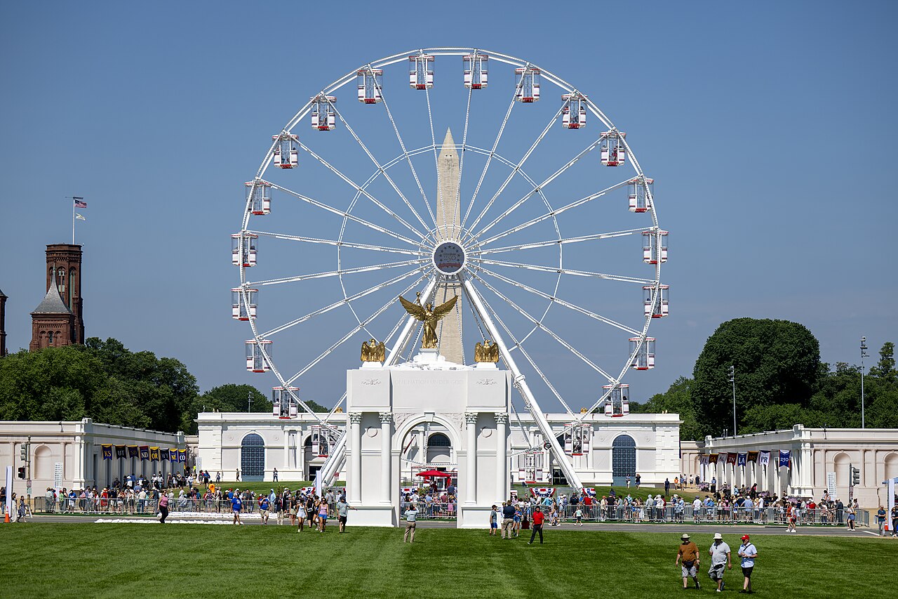 Great_American_State_Fair_USDA_Booth_and_Fair_Ground_from_Ferris_Wheel_(55366850829)